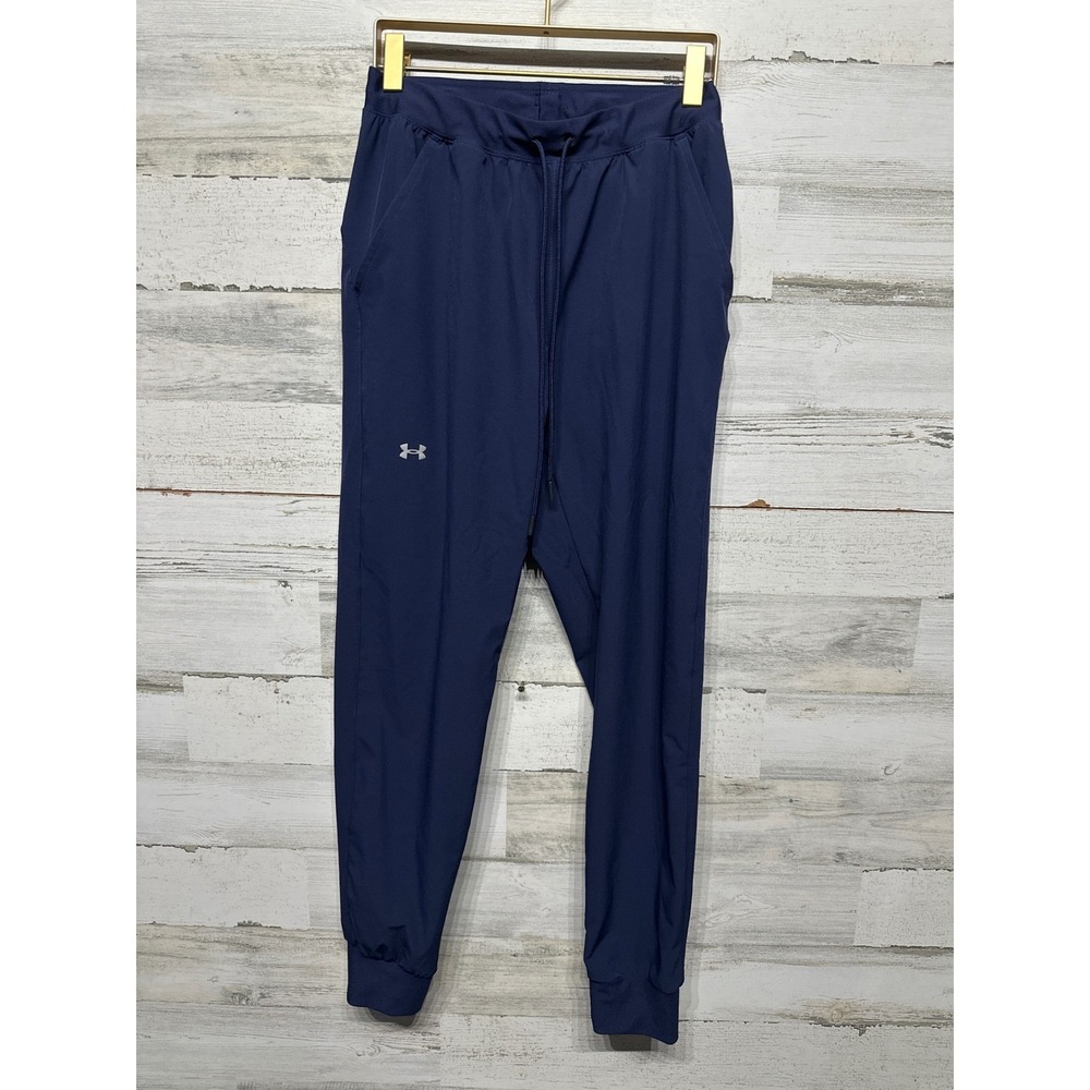 Under Armour Womens XS Joggers Sport Woven Pants Navy Blue EUC